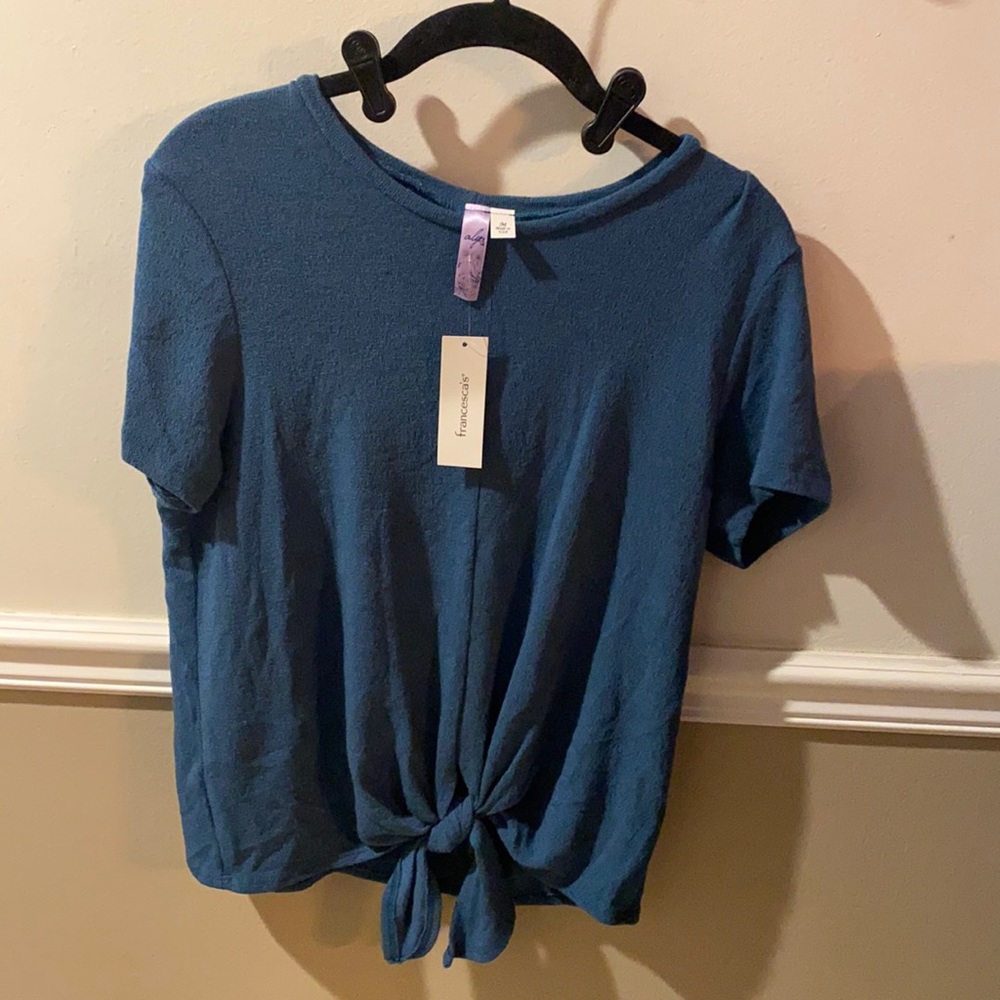 Medium Blue shirt with tie